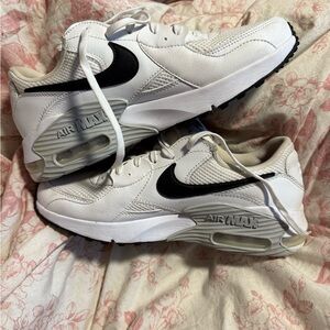 Nike White and Black Air Max 90 Sneakers